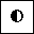 CIRCLE WITH LEFT HALF BLACK